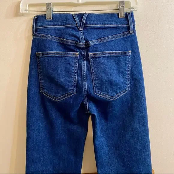 Veronica Beard Carson Ankle Flare High Rise Jeans Women’s Size 24 Made in USA - Picture 13 of 16